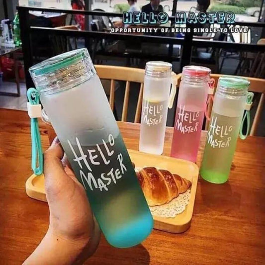 Transparent Frosted Water Bottle